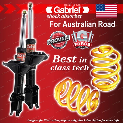 Front Gabriel Ultra Shocks + Lowered King Springs for Subaru Impreza GC6 GC8