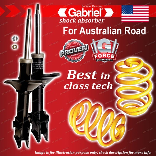 Front Gabriel Ultra Shocks + Lowered King Coil Springs for Subaru Impreza GD GG