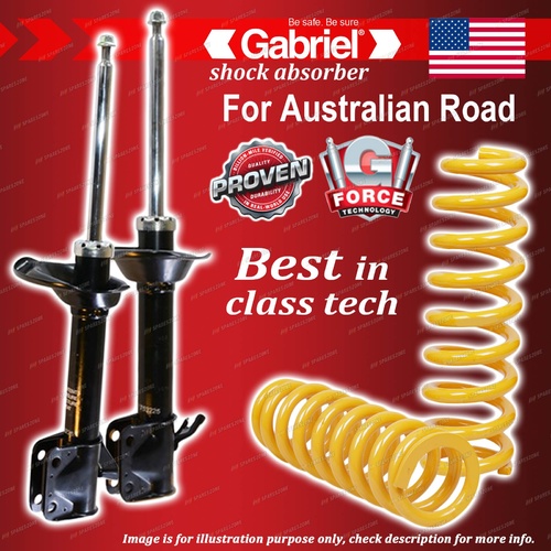 Rear Gabriel Ultra Shocks + STD King Springs for Subaru Impreza 4WD GG 02-07