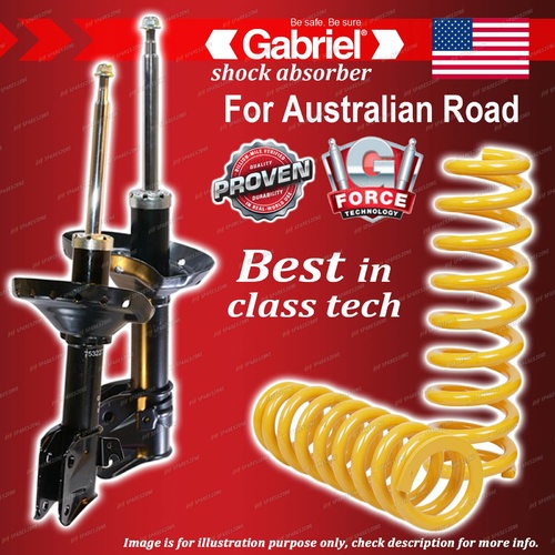 Front Gabriel Ultra Shocks + Raised King Springs for Subaru Impreza GG 02-07