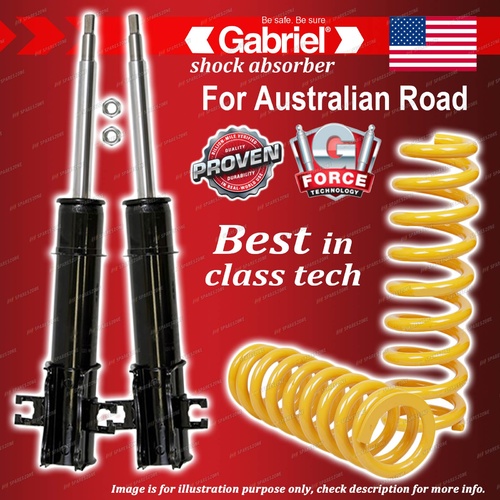 Front Gabriel Ultra Shocks + Raised King Springs for Suzuki Grand Vitara SQ 6CYL