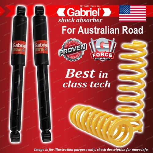 Rear Gabriel Ultra Shocks + Raised King Coil Springs for Suzuki Jimny SN413 All