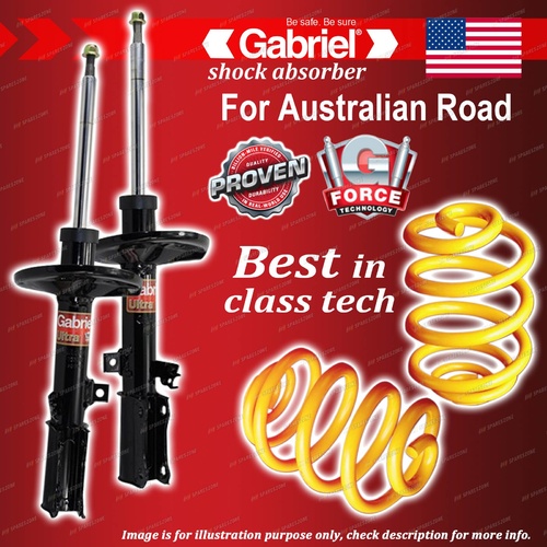 Rear Gabriel Ultra Shocks + Lowered King Springs for Toyota Camry 4Cyl ACV40R