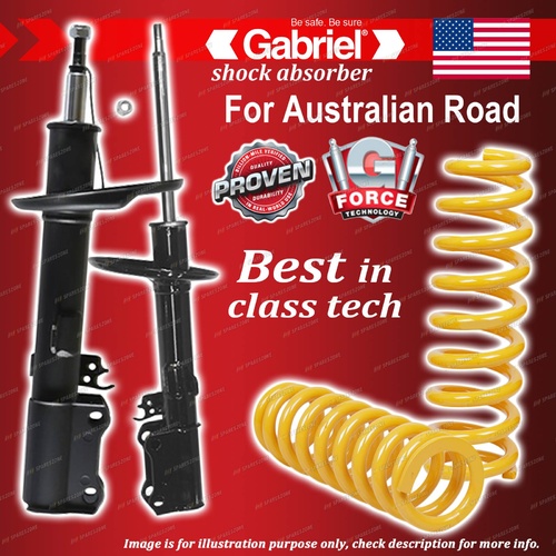 Rear Gabriel Ultra Shocks + King Coil Springs for Toyota Camry 4Cyl SDV10R Wagon