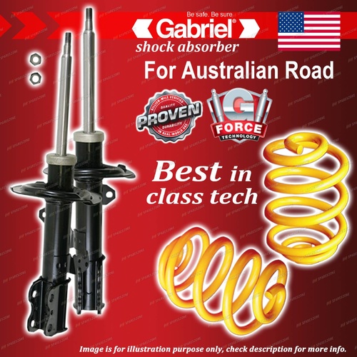 Front Gabriel Ultra Shocks Lowered King Springs for Toyota Celica ZZT231 99-05