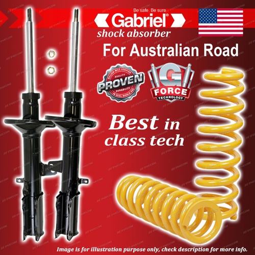 Rear Gabriel Ultra Shocks + STD King Coil Springs for Toyota Celica ST204 94-99