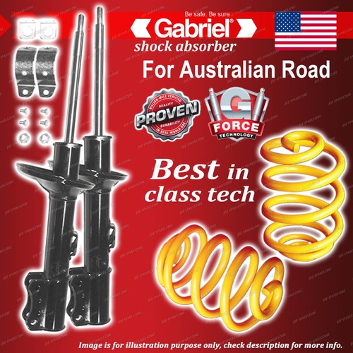 Rear Gabriel Ultra Shocks + Lowered King Springs for Toyota Corolla AE92 93 94