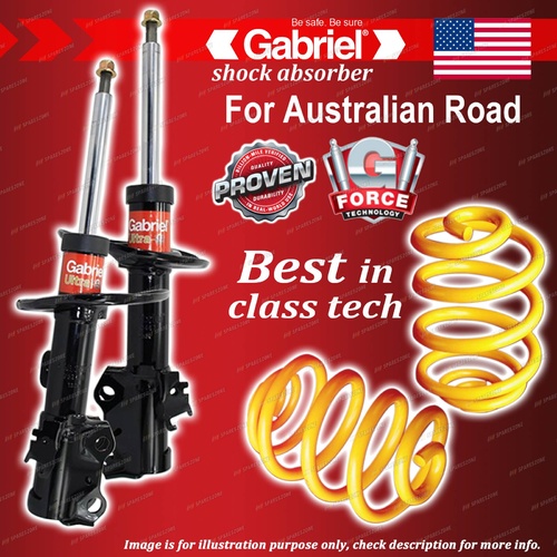 Front Gabriel Ultra Shocks + Lowered King Springs for Toyota Corolla ZRE152R