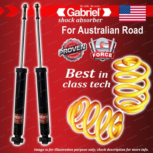 Rear Gabriel Ultra Shocks + Lowered King Springs for Toyota Corolla ZRE 152 182