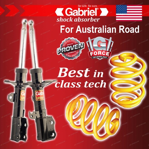 Front Gabriel Ultra Shocks + Lowered King Springs for Toyota Corolla ZZE122R