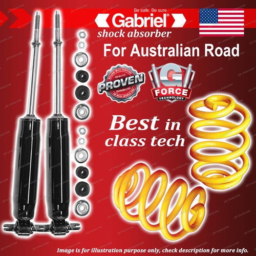 Front Gabriel Ultra Shocks + Lowered King Springs for Toyota Crown MS111 112