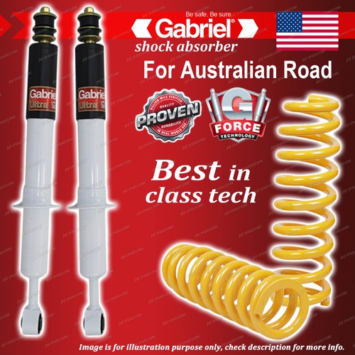 Front Shocks + Raised 50-100KG King Coil Springs for Toyota Hilux GGN25R KUN26R