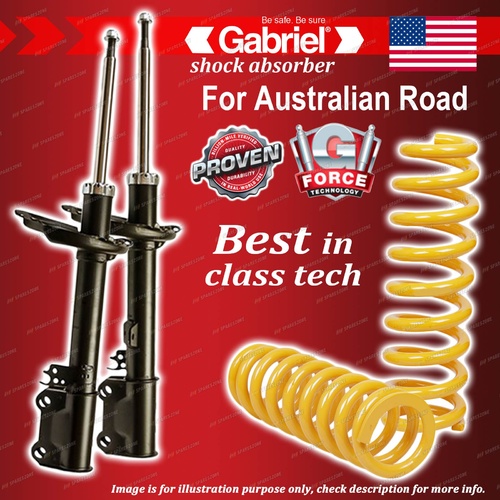 Rear Gabriel Ultra Shocks + Raised King Springs for Toyota Kluger GSU40R FWD