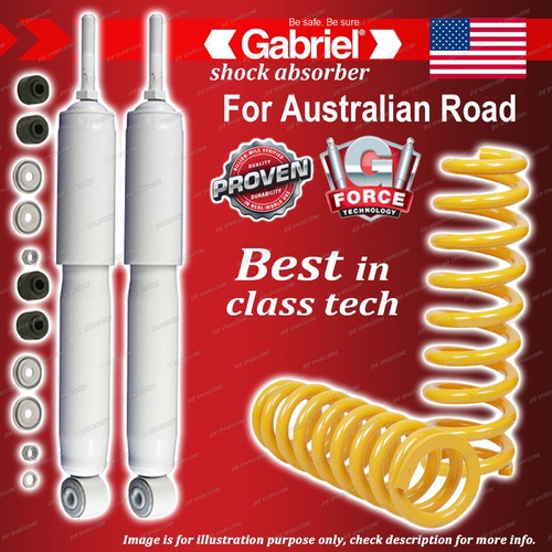 Front Gabriel Shocks Raised Comfort King Springs for LandCruiser HDJ100 UZJ100