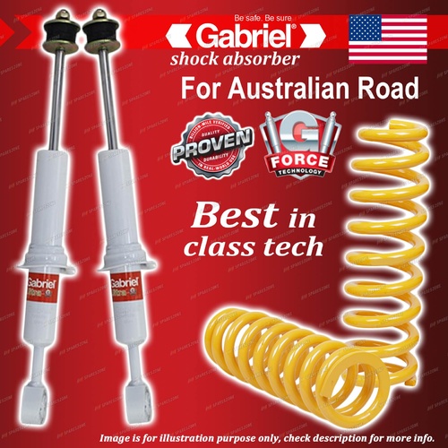 Front Shocks + Raised 100-300KG King Coil Springs for LandCruiser UZJ200 VDJ200