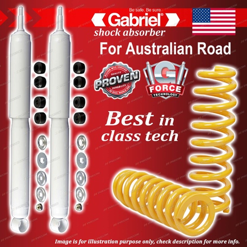 Rear Ultra Shocks + Raised 100-300KG King Coil Springs for LandCruiser 80 Series