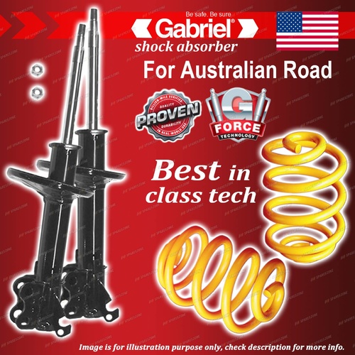 Front Gabriel Ultra Shocks + Lowered King Springs for Toyota Paseo EL44 Coupe