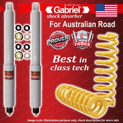 Rear Ultra Shocks + Raised 500KG+ King Coil Springs for Toyota Prado 120 Series