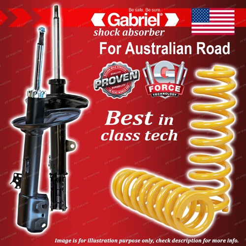 Front Gabriel Ultra Shocks + Raised King Springs for Toyota RAV 4 ACA20R 21R 23R