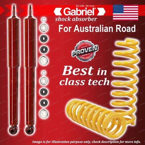 Rear Gabriel Guardian Shocks + Raised King Coil Springs for Toyota RAV 4 SXA10