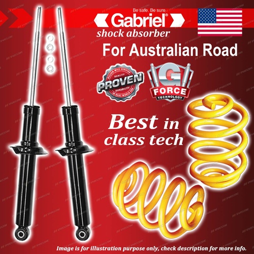 Rear Gabriel Ultra Shocks + Lowered King Coil Springs for Toyota Starlet EP91