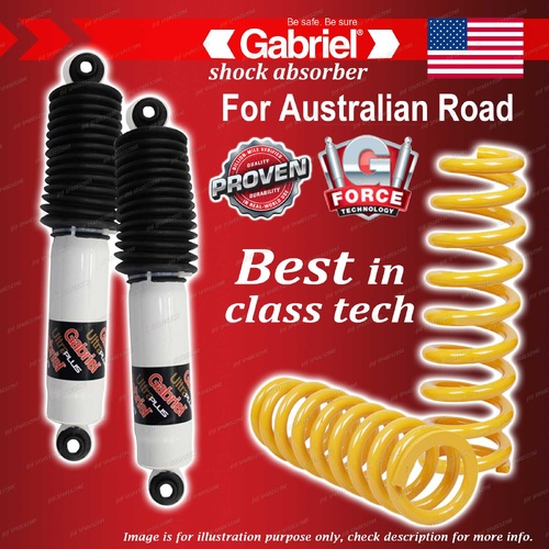 Front Gabriel Ultra Plus Shocks Raised 100-250KG Coils for Nissan Pathfinder R51