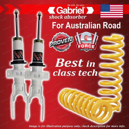 Front Gabriel Ultra Plus Shocks + Raised King Coils for Volkswagen Amarok 2H