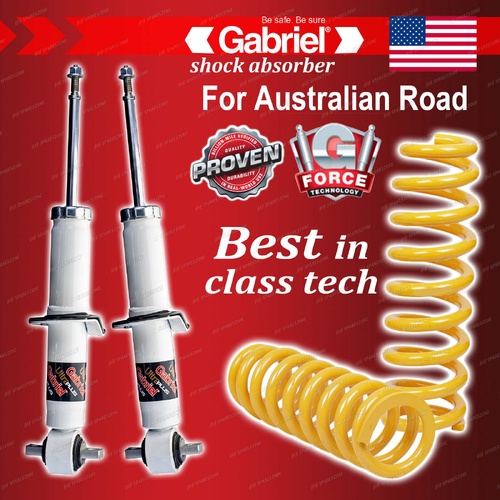 Front Gabriel Ultra Plus Shocks Raised 50-100KG King Coil for Ford Ranger PY 4WD