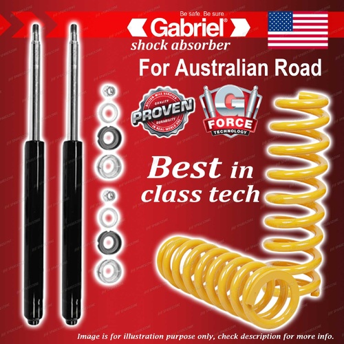 Front Gabriel Ultra Strut Cartridge Shocks + Raised Coils for Toyota Rav 4 SXA11