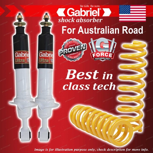 Front Ultra Spring Seat Shocks Raised 50-100KG Coils for Nissan Navara D23 NP300