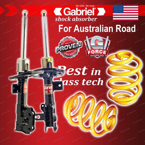 Front Gabriel Ultra Strut Shock Lowered King Coil for Mazda 3 BM Sedan Hatchback