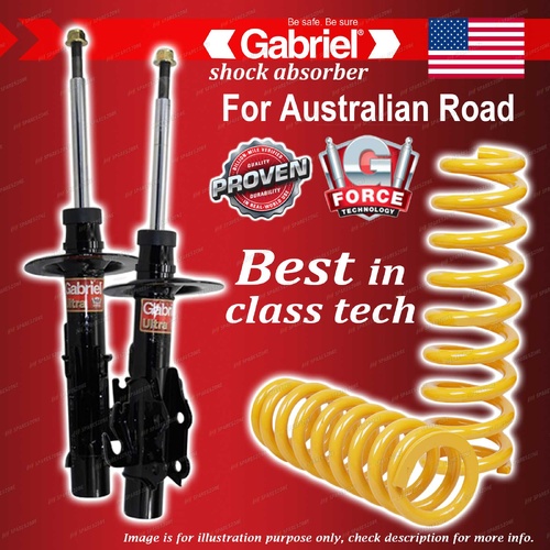 Front Gabriel Ultra Strut Shocks Raised King Coil for Holden Commodore Calais VF