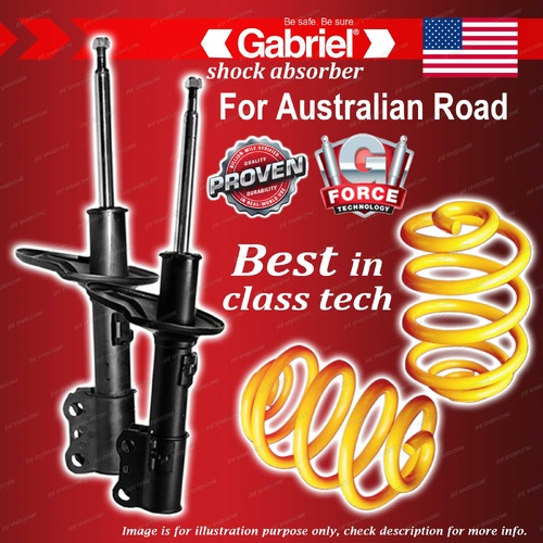 Front Gabriel Ultra Strut Shocks + Lowered Coils for Toyota Camry Vienta MCV20R