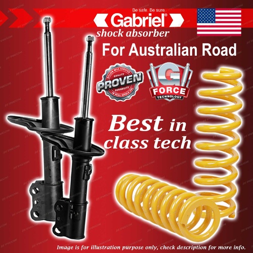 Front Gabriel Ultra Strut Shocks + STD King Coils for Toyota Camry Vienta MCV20R