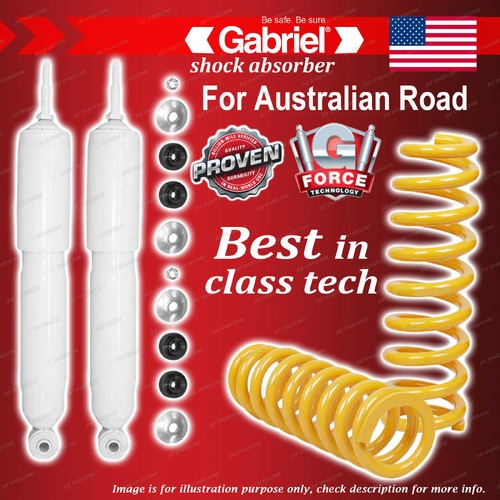 Front Gabriel Ultra LT Shocks + STD King Coils for Ford F100 1/2 ton 2WD 80 - 84