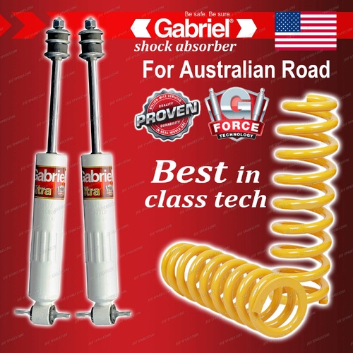 Front Gabriel Ultra LT Shocks + STD King Coils for Mazda E Series E2200 84-89