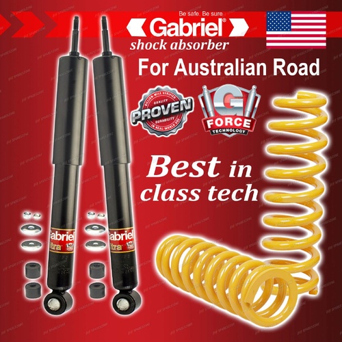 Rear Gabriel Ultra Shock Absorbers + Raised King Coils for Hyundai Terracan HP