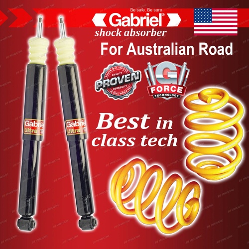 Rear Gabriel Ultra Shocks + Lowered King Coils for Mazda 3 BM 2014-2019