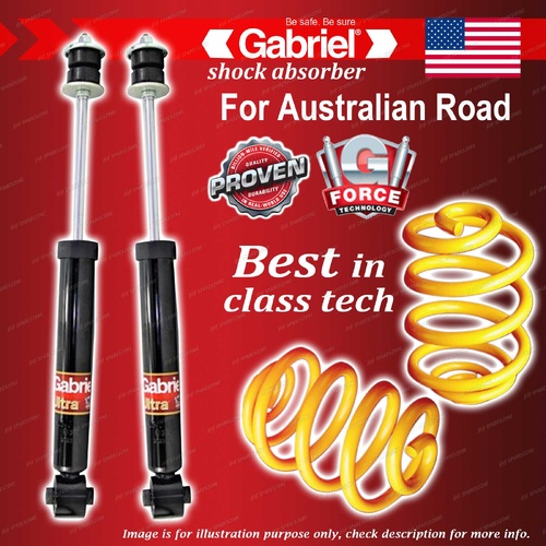 Rear Gabriel Guardian Shocks+Super Low King Coils for Ford Falcon Fairmont XE XF