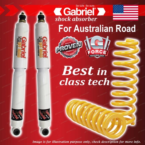 Rear Gabriel Ultra Plus Shocks Raised 100-300KG Coils for Toyota Fortuner GU156R