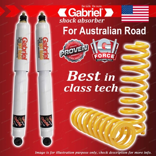Rear Gabriel Ultra Plus Shocks + Raised King Coils for Holden Trailblazer RG