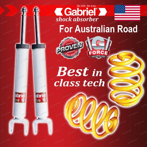 Rear Gabriel Ultra Spring Seat Shocks + Lowered Coils for Jeep Grand Cherokee WK