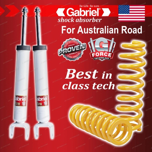 Rear Gabriel Ultra Spring Seat Shocks + Raised Coils for Jeep Grand Cherokee WK