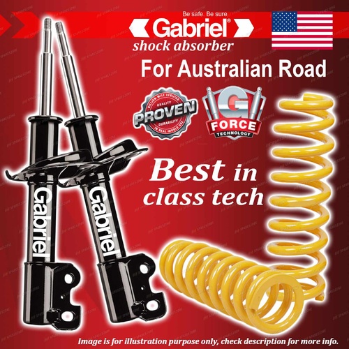 Rear Gabriel Ultra Spring Seat Shocks + STD Coils for Mitsubishi Outlander ZG ZH