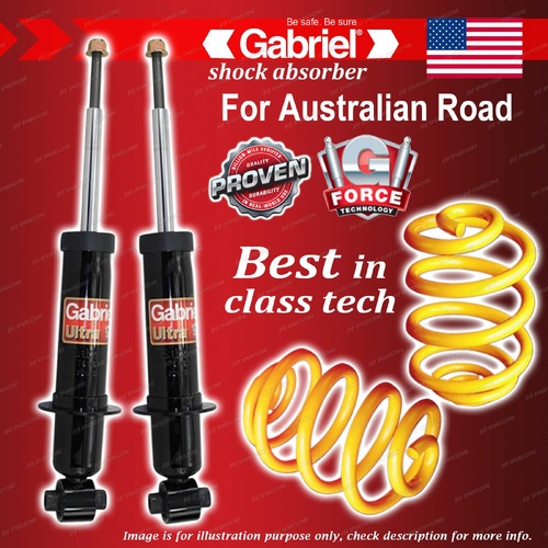 Rear Ultra Spring Seat Shocks + Super Low Coils for Holden Commodore Calais VF