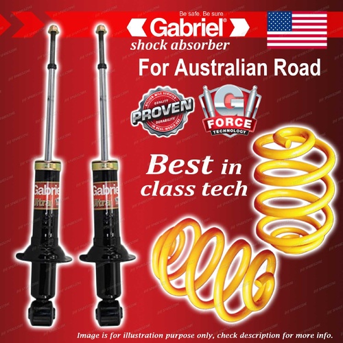 Rear Gabriel Ultra Spring Seat Shocks + Super Low Coils for Mitsubishi Lancer CG