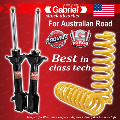Rear Gabriel Ultra Strut Shocks + STD King Coils for Subaru Impreza GD 02-07