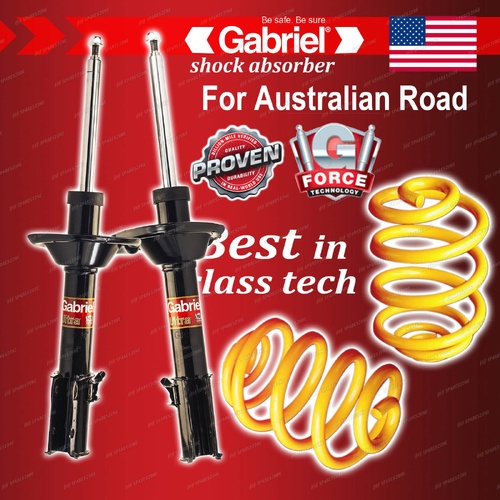 Rear Gabriel Ultra Strut Shocks + Lowered King Coils for Subaru Impreza WRX GC
