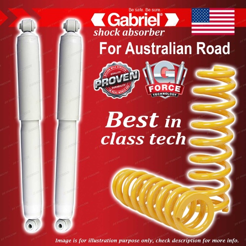 Rear Gabriel Ultra LT Shocks + Raised King Coils for Jeep Cherokee KK 3/08-1/12