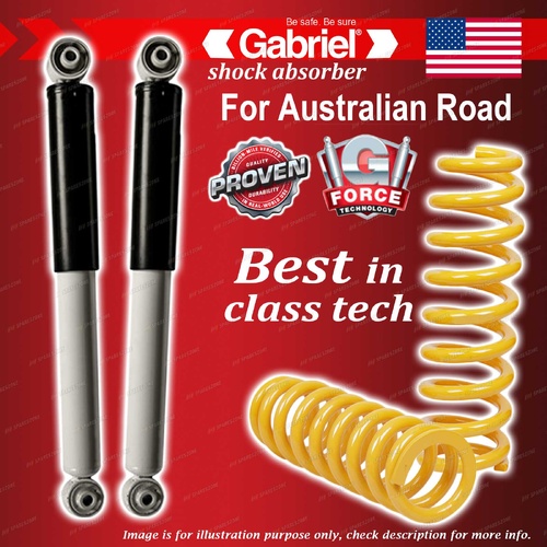 Rear Gabriel Ultra LT Shocks + Raised King Coils for Nissan X-Trail T31 08-13